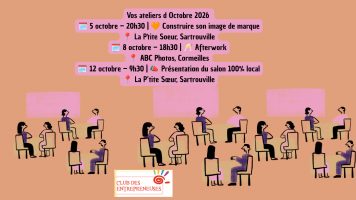 Vos Ateliers & Rencontres Octobre 2026