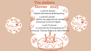 Vos Ateliers de Janvier 2025